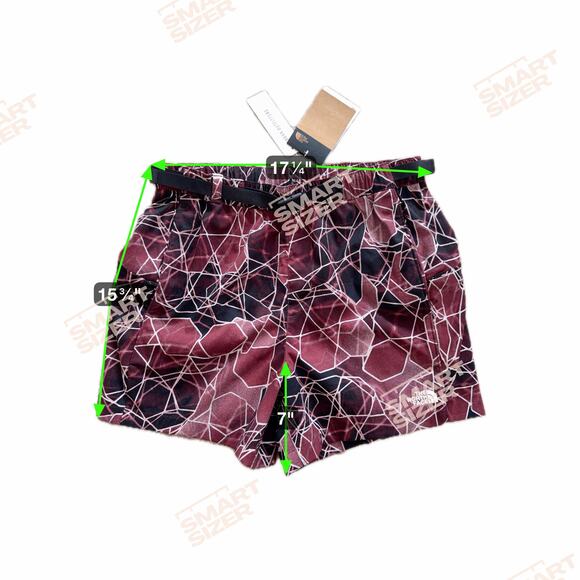 NWT TNF North Face Men's Class V Pathfinder Belted Shorts 7" Inseam Geode Red M - Picture 8 of 9